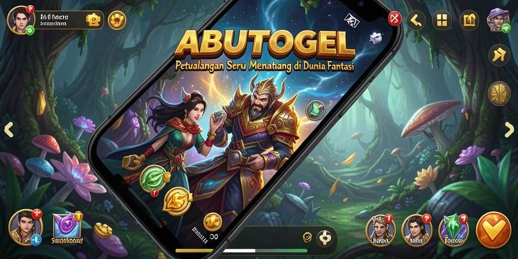 Tangkapan layar yang menampilkan aksi seru di ABUTOGEL.