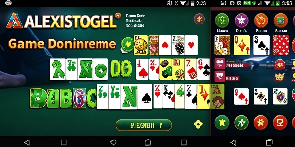 Tampilan gameplay Domino seru di ALEXISTOGEL yang penuh strategi.