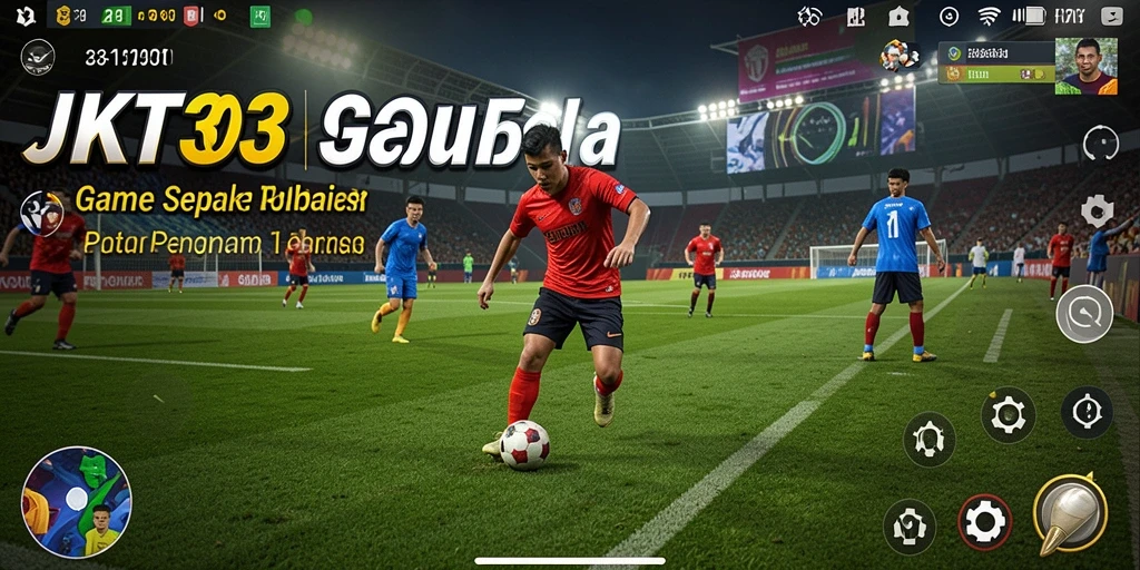 Tampilan menegangkan saat pertandingan sepak bola di JKT303.