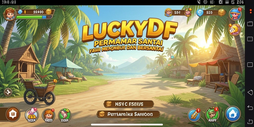 Tampilan menarik dari gameplay LUCKYDF yang menghibur.