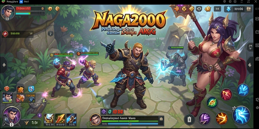 Gameplay seru dalam NAGA2000 dengan pertarungan spektakuler.