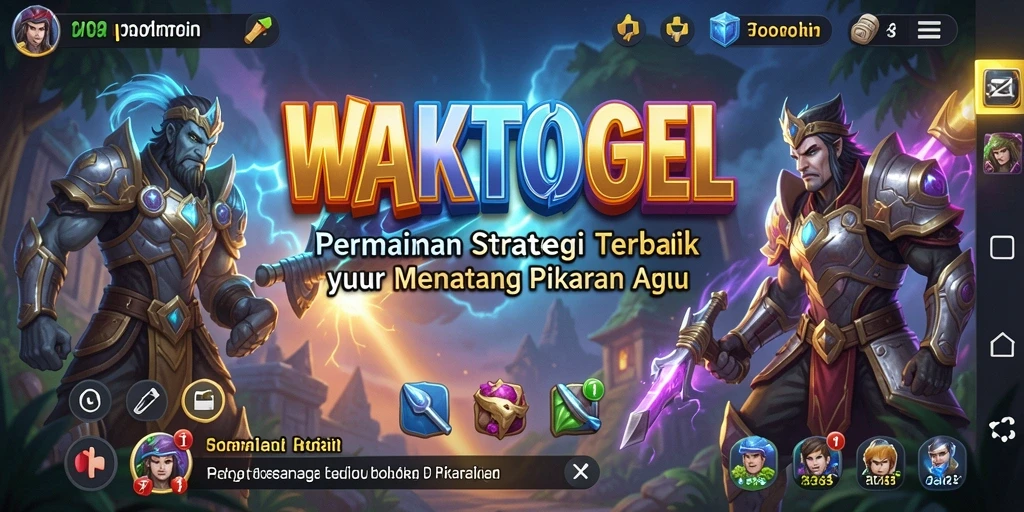 Tampilan gameplay strategis yang mendebarkan dari WAKTOGEL.