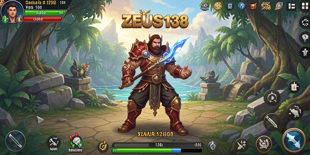 Tangkapan layar gameplay ZEUS138 yang menunjukkan interaksi pemain dan lingkungan.